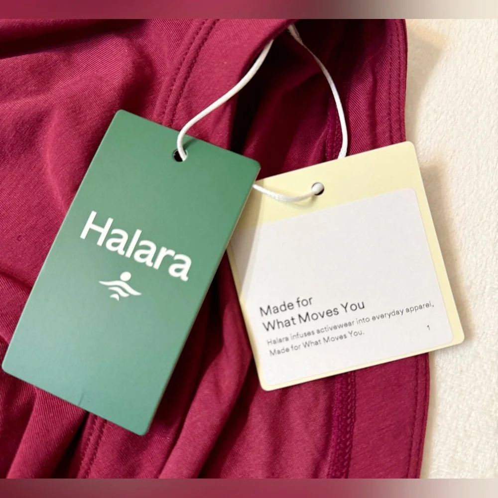 NWT Halara One Shoulder Long Sleeve Thumb Hole Curved Hem High Low Top XL - Picture 11 of 14